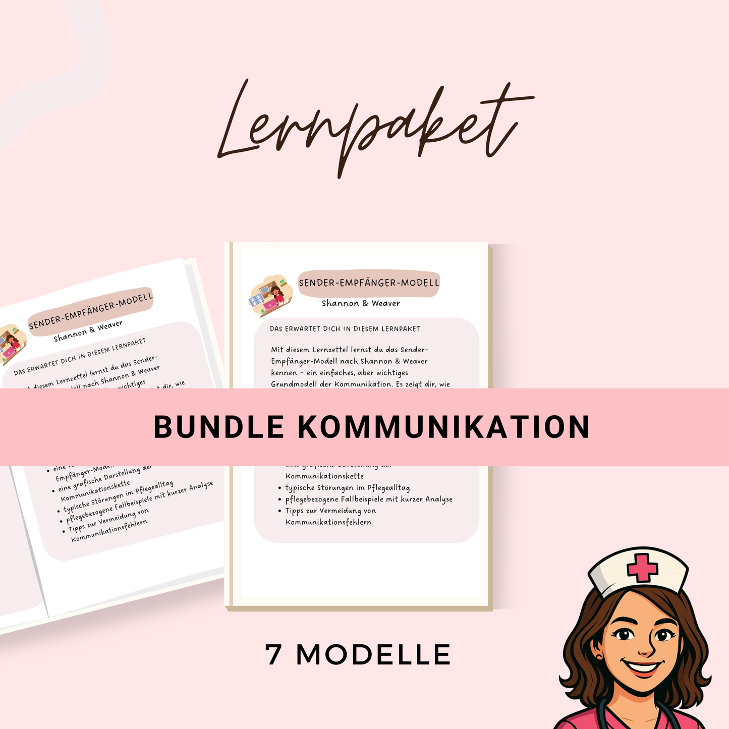 Kommunikation Pflege Bundle über 50 Seiten – Watzlawick, Schulz von Thun, Rogers, Transaktionsanalyse u. v. m. mit Fallbeispielen, Lösung