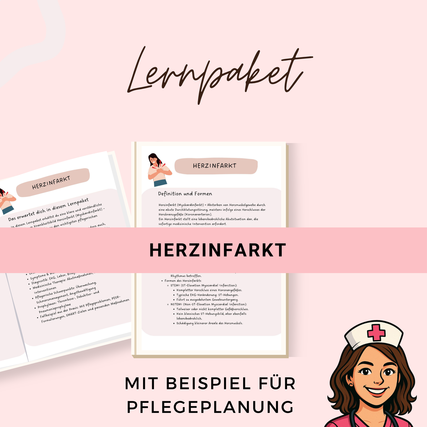 Herzinfarkt Lernpaket Krankheitslehre für die Pflegeausbildung mit Diagnostik, Therapie und pflegerischem Schwerpunkt für Pflegeplanung PDF