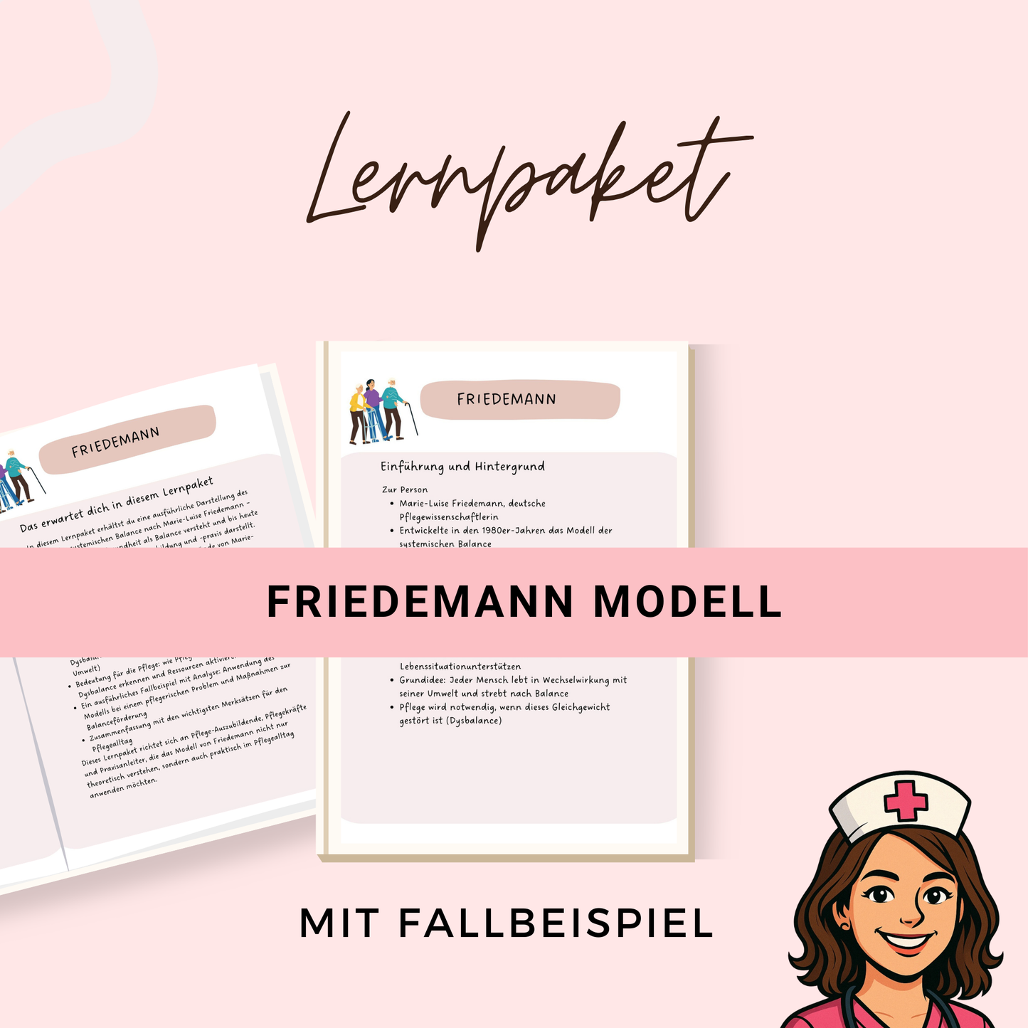 Friedemann Pflegemodell mit ausführlicher Beschreibung und Analyse mit Lösung an einem Fallbeispiel - ideal für Pflegeausbildung und Examen