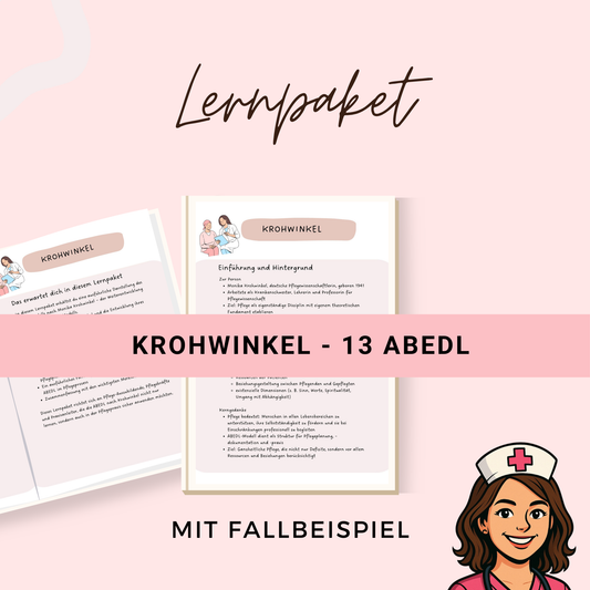 Krohwinkel ABEDL - Modell mit ausführlicher Beschreibung und Analyse an einem Fallbeispiel + Lösungen - ideal für Pflegeausbildung + Examen