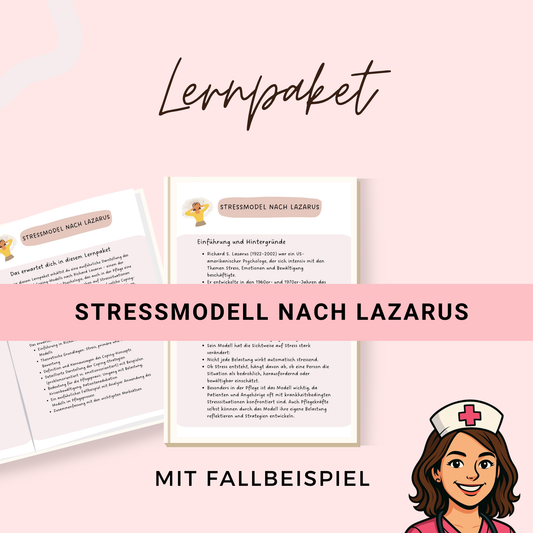 Stressmodell nach Lazarus - ausführliche Beschreibung mit Fallbeispiel, Analyse und Lösungen - ideal für die Pflegeausbildung und Examen